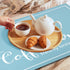Dish Drying Mat, 12"x20" Absorbent Coffee Bar Mat with Coffee Cup Pattern for Kitchen Counter, Coffee Maker, Dining Room