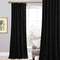 StangH Soft Black Velvet Curtains Blackout backdrops for Theater, 120 inches Long