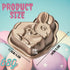 Crethinkaty Easter Bunny Mini Cake Pan Pie Mold, 5.5 Inch Cake Tin with Non Stick Coating Baking Molds Bakeware Tray for Christmas Cake Chocolate Fondant Sweets Baking Mould(Random Color) by Crethinkaty