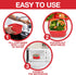 Microwave Cookware Steamer, 3 Piece Microwave Cooker with Food Container, Removable Strainer, BPA Free, 1.3 Liters