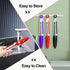 7 Pack Kitchen Tongs - 7 Inch Small Silicone Tongs with Stainless Steel Handles, Heat Resistant Non-Stick