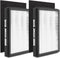 2-Pack IAF-H-100A True Idylis A Replacement Filter, Compatible with FAP-C01-A, Idylis Air Purifiers, 2 H13 FILTER + 2