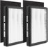 2-Pack IAF-H-100A True Idylis A Replacement Filter, Compatible with FAP-C01-A, Idylis Air Purifiers, 2 H13 FILTER + 2