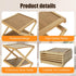 Closet, 5 YYW Shoe Rack, Foldable Bamboo Shoes Shelf, Freestanding Shoe Storage Organiser for Entryway, Bedroom