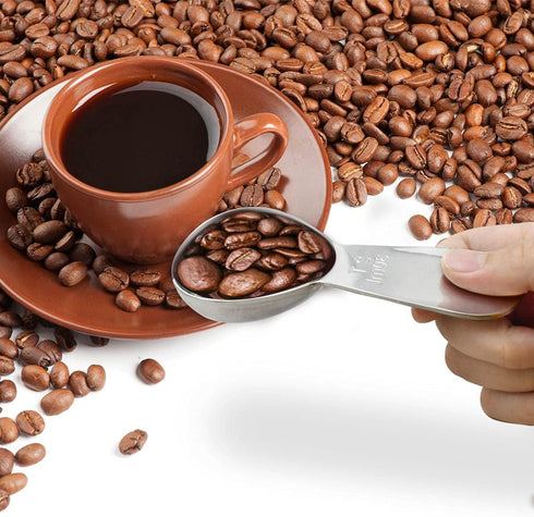 18/8 Stainless Steel Coffee Measuring Spoon, 2 Tablespoon Short Handle Scoop for Ground Coffee, Tea, Sugar, Flour (30ml)