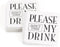 Party Paperboard Coasters, 4-Inch, My Drink, 25-Count