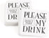 Party Paperboard Coasters, 4-Inch, My Drink, 25-Count