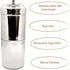 KERAM South Indian Coffee Drip Maker, Permanent Reusable Phin Filter for 3-4 Serving Cup, 6.6 Oz (200 ml)