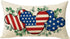 4th of July Cartoon Mouse Patriotic Throw Pillow Cover - 12 x 20, Rectangular America USA Outdoor Home Decor