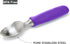 BALCI Ice Cream Scoop - Heavy Duty Stainless Steel Ice Cream Scooper with Non-Slip Rubber Grip