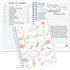 PECULA Recipe Book, 5.6"x 8.2" Blank Recipe Notebook to Write Your Own Recipes, Holds 170 Recipes