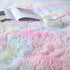 Room,6x9 Fluffy Rainbow Rugs for Girls Bedroom Living Feet Shag Fuzzy Area Rug for Kids Playroom,Pastel Plush Shaggy