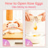 2 1 1 Pack Upgraded in Egg Shell Opener, Hard Boiled Egg Peeler Cracker with Piercer, Cute Egg Separator for Raw Eggs