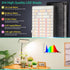LBW 4/8/12H 10"-26" 6 Desk Grow Light, Full Spectrum Plant Light for Indoor Plants, Grow Lamps with Timer, Height
