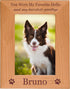 Custom Dog Memorial Photo Frame - You Were My Favorite Hello and My Hardest Goodbye - Engraved Genuine Wood, 4x6-inch