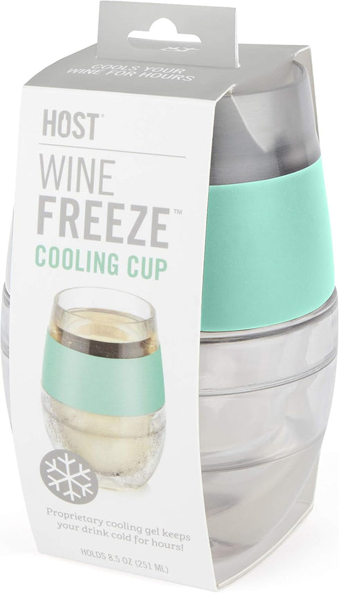 Host Cooling Cup, Double Wall Insulated Drink Chilling Tumbler, 8.5 oz, Mint, Set of 1