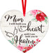 FaCraft Mom Memorial Christmas Ornaments, 3" Mom Christmas Tree in Heaven Ornaments Sympathy Gift for Loss of Mother