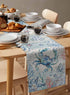 Lsrtoss 48 Inches Summer 13" 48" Coastal Crab Table Runner Long Farmhouse Dress Scarves, Nautical Beach Starfish Coral