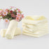Homaxy 12 Pack Kitchen Dish Cloths, 10 x 10 Inches, Cream Yellow, Super Soft Absorbent Coral Velvet Cleaning Cloths