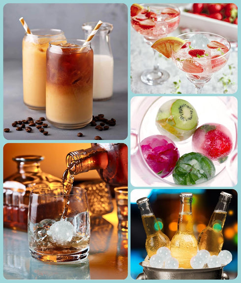 Ice Trays for Freezer, 3-Pack Ice Cube Trays with Lid for Ice Balls, Juice, Coffee, and Cocktails