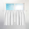 Barossa Design Waffle Weave Half Window Tier Curtains, 36 inch Length for Small Bathroom, Set of 2, White