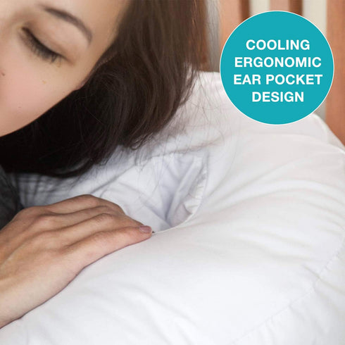 Relief(30"x20"x6") DMI U-Shaped Side Sleeping Pillows For Neck And Shoulder Pain |Side Sleeper Neck Pillow & Pregnancy