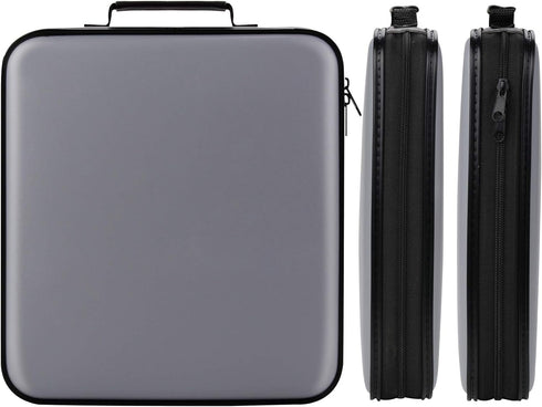 DVD Storage CD Case Holder: 160 Capacity CD Sleeves Black Disc Cases Binder for Car, Large DVD Wallet for Movies