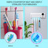 StarWin UV Toothbrush Cleaner, Rechargeable Wall-Mounted Tooth Brush Holder with Timer Function, 4 Slots, No Drilling