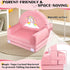 ORWIPO Cozy Unicorn Kids Sofa Bed with Removable Washable Cover & Hook and Loop Backrest Foldable Toddler Chair