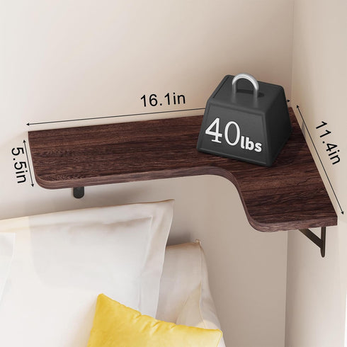 Room(Set 4 YGEOMER Corner Floating Shelves, Wall Mounted Corner Shelf for Bathroom, Kitchen, Bedroom, Home Decor