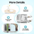 BJTDLLX 360 A4 2 Rotating Bookshelf, Freestanding Storage Shelf, Rotating White Bookshelf Round Bookcase Magazines