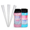 Perfectware 16oz Jars of Cotton Candy Floss Sugar with 100ct Cotton Candy Cones