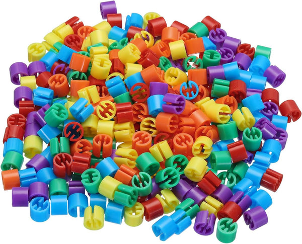 MECCANIXITY Clothes Hanger Markers Blank Tags for Garment Color Coding, 300pcs in Various Colors