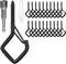 coutnier 20 PCS Screw Hooks with Safety Buckle, Heavy Duty Ceiling Hooks for