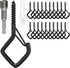 coutnier 20 PCS Screw Hooks with Safety Buckle, Heavy Duty Ceiling Hooks for