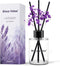 Reed Diffuser, Binca Vidou Lavender Reed Oil Diffusers Set, 2.7oz (80ml) for Office Decor