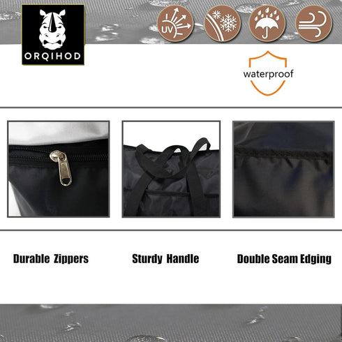 420D 68 Inch, Outdoor Cushion Storage Bag Waterproof, Extra Large Bag for Outdoor Cushions Heavy Duty Patio Furniture