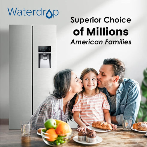 Waterdrop Plus DA29-00003G NSF 401&53&42 Certified Refrigerator Water Filter, Replacement for Samsung DA29-00003G, DA29-00003B, DA29-00003A, Aqua-Pure Plus, HAFCU1, 2 Filters (Package May Vary)