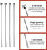 15Pcs Metal Stir Sticks, Stainless Coffee Stirrers Reusable, Swizzle Sticks for Cocktails, Multifunctional Stir Sticks