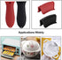 3 Pack Silicone Pot Handle Sleeve Cover, Heat Resistant Cast Iron Skillet Handle Grip for Frying Pans & Griddles (Red)