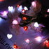 30 Curyidy Valentines Day Decor Heart String Lights, LED Fairy Lights with Remote Control & Waterproof Battery Operated