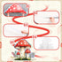 43.3 37.4 Inch Teling x Large Mushroom Photo Prop Party Decoration Forest Mushroom Cutout Backdrop Decor Woodland Fairy