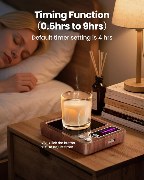 36W 5 Settings, 0.5-9H Gaiatop Coffee Mug Warmer, Fast Heating, Temp Timer, for Water Milk Tea Cocoa, Smart Candle