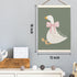 12x16 inch, LKETW Silly Goose Wall Art Poster Hanger Frame Goose Decor, Goose Gifts, Cute Goose Wall Art for Room, Bow