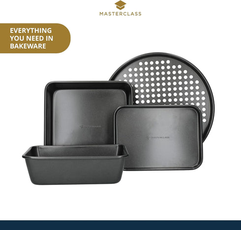Master Class KCMCHB14 Perforated Pizza Tray, Grey, 32cm