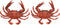 AUEAR, Plastic Crab for Decor Artificial Sea Life Creatures, Simulated Animal Home