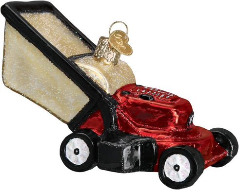 Old World Christmas Glass Blown Ornaments, Contractor Tools for Christmas Tree, Lawn Mower, Model: 32321