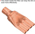 MECCANIXITY 2-Pack Refrigeration Capillary Tube Filters Liquid Separator 9.52mm to 3mm Flat Copper Fitting
