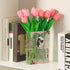 Acrylic Book Shaped Vase, Clear Book Flower Vase, Modern Decorative Vases for Home/Living Room/Bookshelf/Bedroom/Office