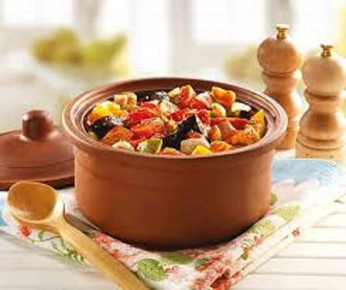 2.10 Clay Yogurt Pot, Inner Glazed Terracotta Cookware, Earthen Casserole Bowls for Oven Cooking, Terra Cotta Deep Pan